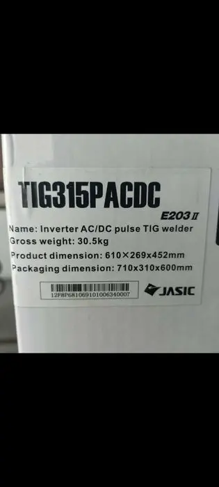 JASIC  TIG315PACDC  Аргон сварка аппарат