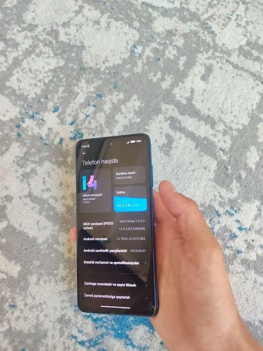 Poco x3 pro sotiladi