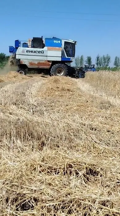 Енисей 2009 yil. 100% radnoy.  Kombayn ishga tayyor