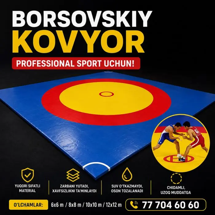 Бойцовский ковер 12х12 размер Kurash Gilami Sport Mat Tatami Ковер