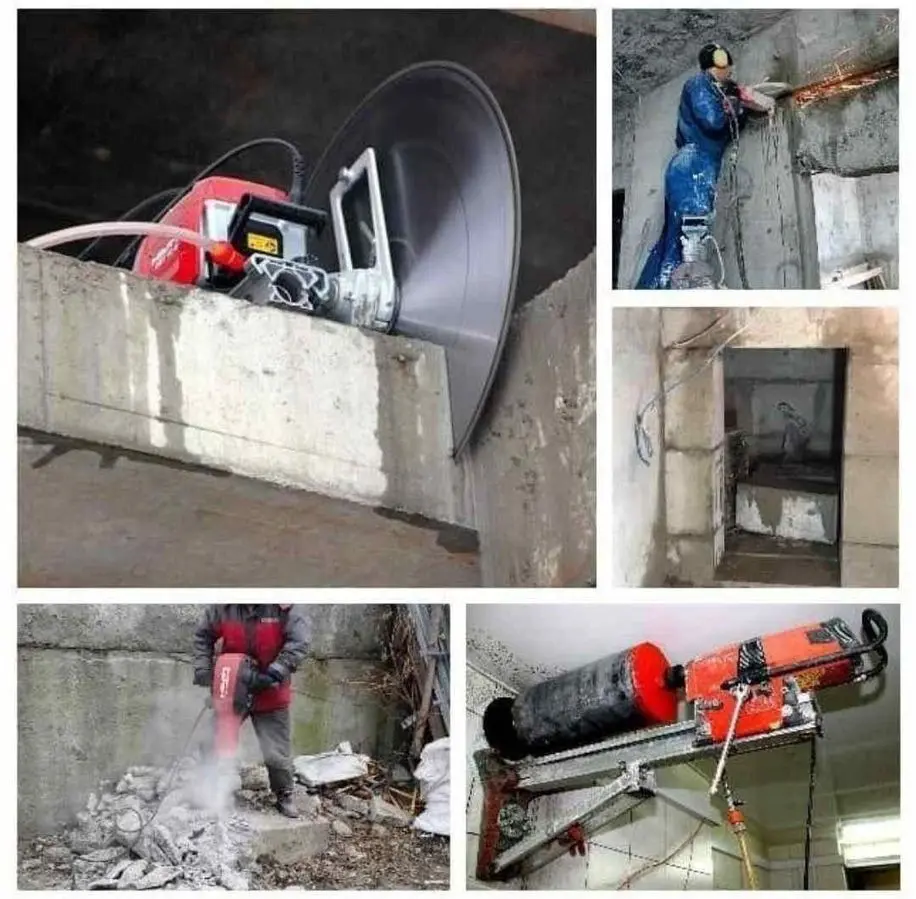 Biton kesish,teshish almazniy bur, perforator xizmati, Алмазный резка