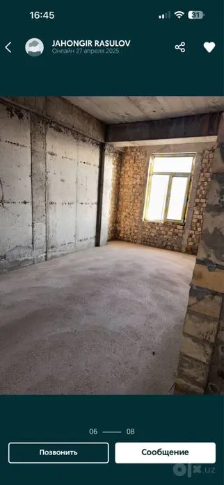 без маклер 55.6 кв м 2 комнат 2/8/9 чирчик 10 микрорайон